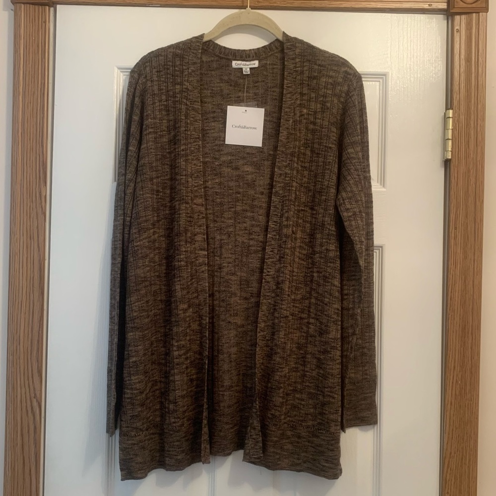 NWT Croft & Barrow long sleeve cardigan